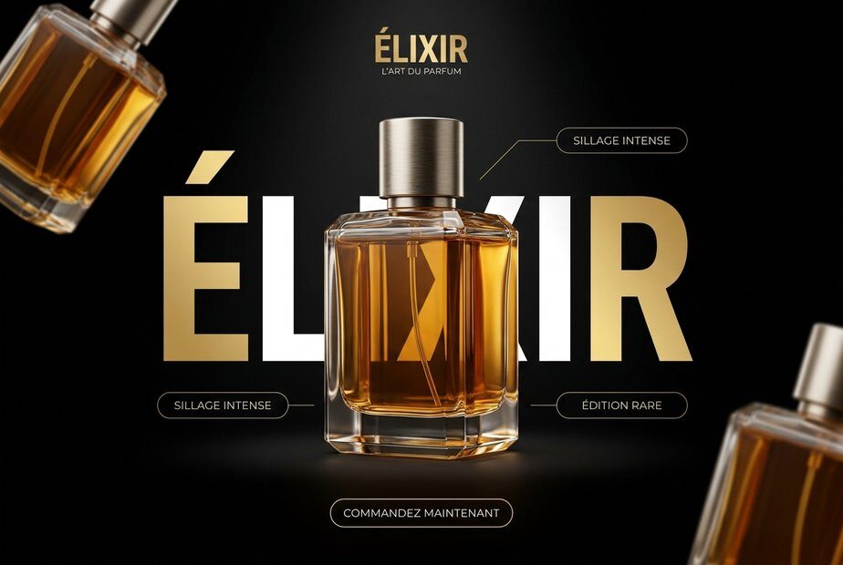 Pub parfum générée par IA