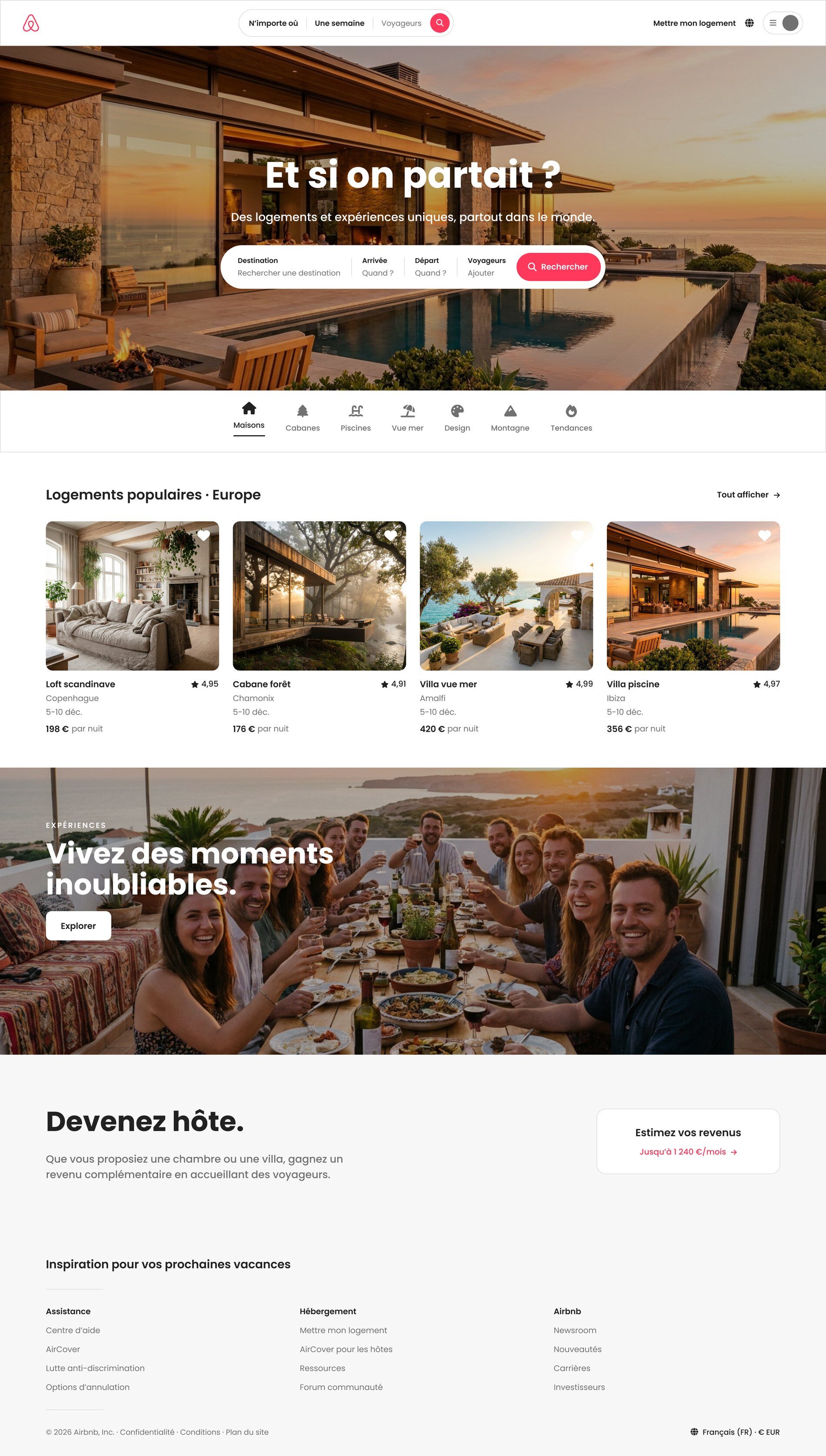 Landing Airbnb