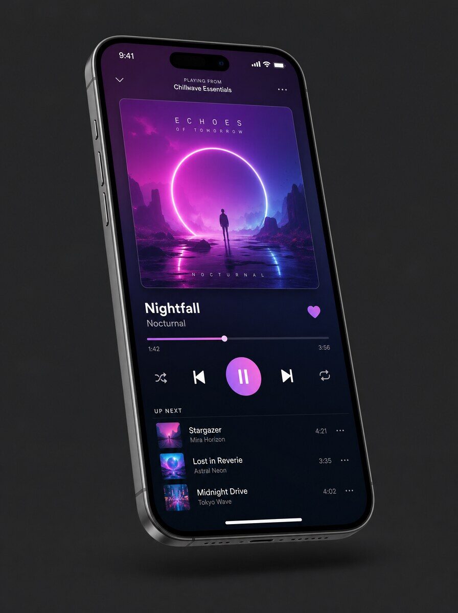 App mobile de streaming musical