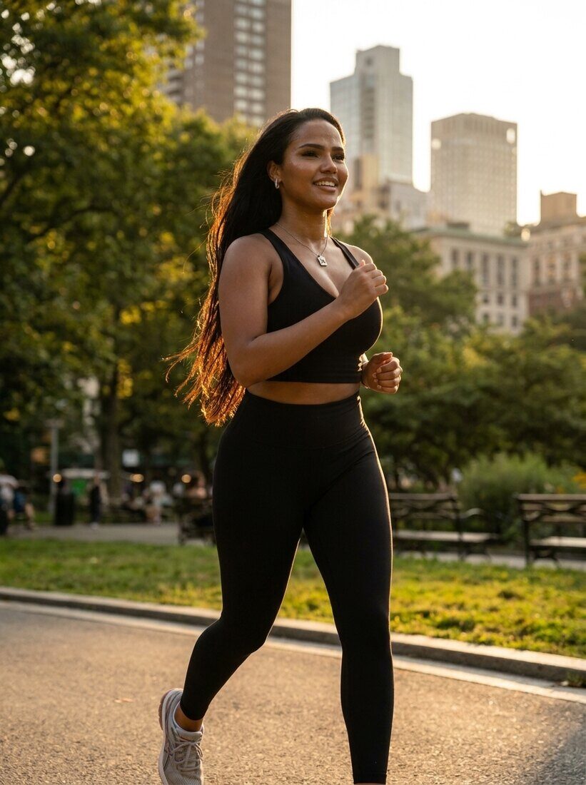 Influenceuse fitness running
